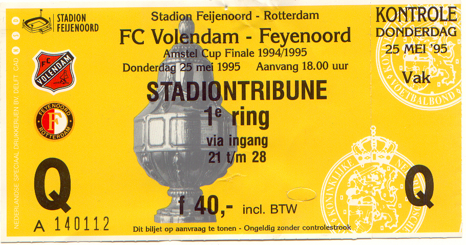 volendam-Feyenoord (bekerfinale)